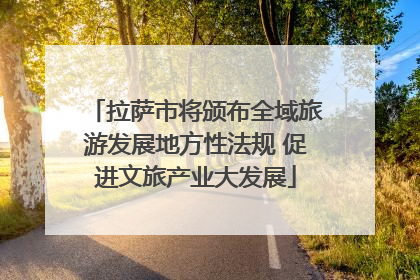 拉萨市将颁布全域旅游发展地方性法规 促进文旅产业大发展
