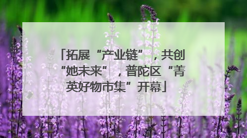 拓展“产业链”，共创“她未来”，普陀区“菁英好物市集”开幕