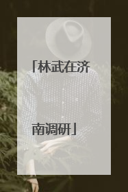 林武在济南调研