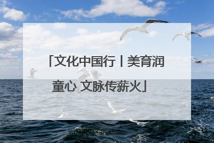 文化中国行丨美育润童心 文脉传薪火