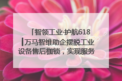 智领工业·护航618┃万马智维助企摆脱工业设备售后枷锁，实现服务与效能价值共振！