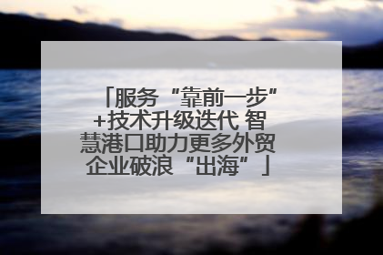 服务“靠前一步”+技术升级迭代 智慧港口助力更多外贸企业破浪“出海”