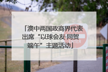 澳中两国政商界代表出席“以球会友·同贺端午”主题活动
