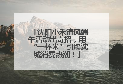 沈阳小禾清风端午活动出奇招，用“一杯米”引爆沈城消费热潮！