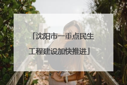 沈阳市一重点民生工程建设加快推进