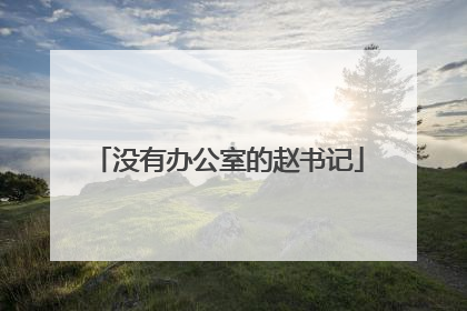 没有办公室的赵书记
