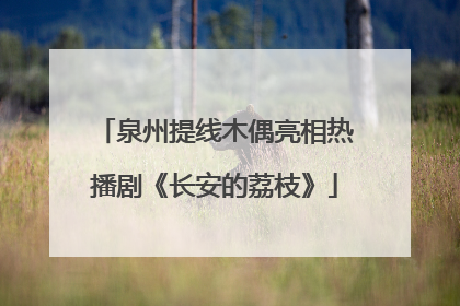 泉州提线木偶亮相热播剧《长安的荔枝》