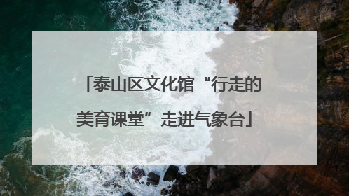 泰山区文化馆“行走的美育课堂”走进气象台