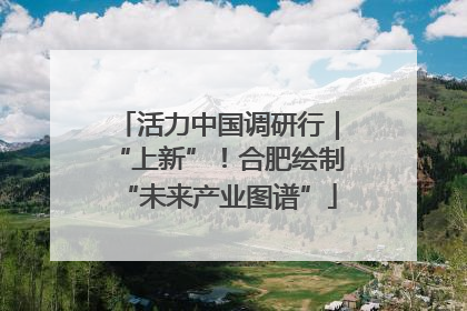 活力中国调研行｜“上新”！合肥绘制“未来产业图谱”