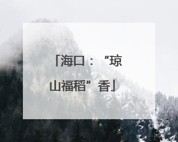 海口：“琼山福稻”香