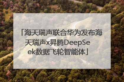 海天瑞声联合华为发布海天瑞声x昇腾DeepSeek数据飞轮智能体