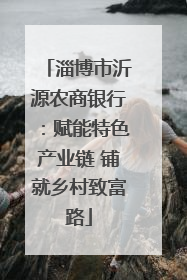淄博市沂源农商银行：赋能特色产业链 铺就乡村致富路