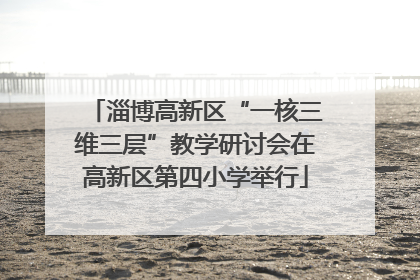淄博高新区“一核三维三层”教学研讨会在高新区第四小学举行