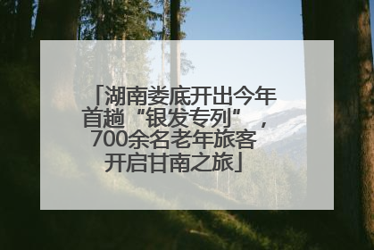 湖南娄底开出今年首趟“银发专列”，700余名老年旅客开启甘南之旅