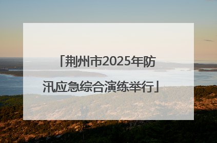 荆州市2025年防汛应急综合演练举行