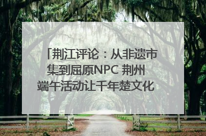荆江评论：从非遗市集到屈原NPC 荆州端午活动让千年楚文化“破圈”生长