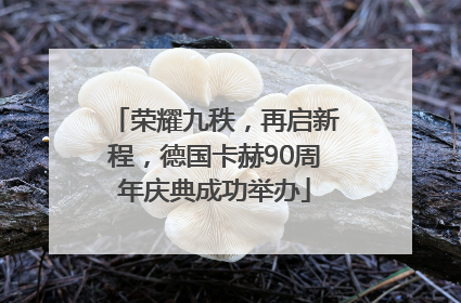 荣耀九秩，再启新程，德国卡赫90周年庆典成功举办