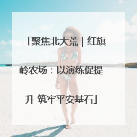 聚焦北大荒｜红旗岭农场：以演练促提升 筑牢平安基石