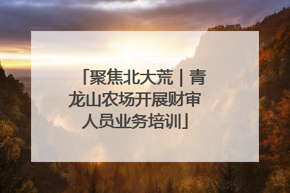 聚焦北大荒｜青龙山农场开展财审人员业务培训