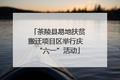 茶陵县易地扶贫搬迁项目区举行庆“六一”活动
