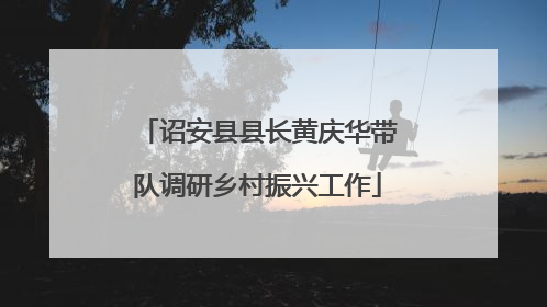 诏安县县长黄庆华带队调研乡村振兴工作