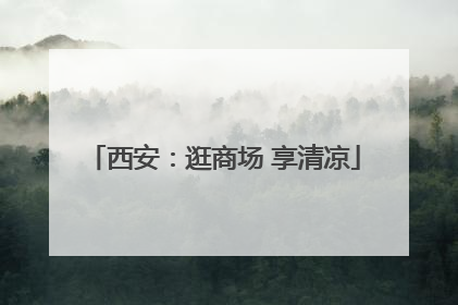 西安：逛商场 享清凉