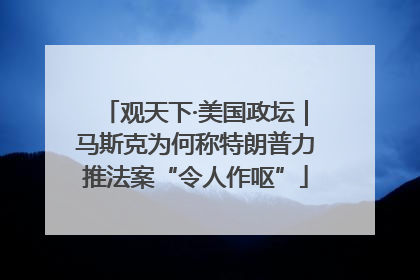 观天下·美国政坛｜马斯克为何称特朗普力推法案“令人作呕”
