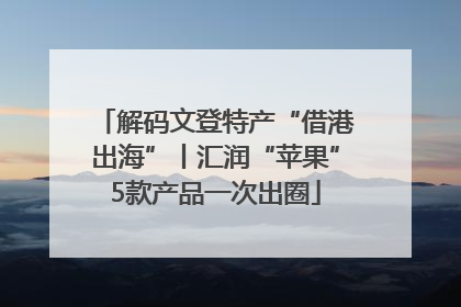 解码文登特产“借港出海”丨汇润“苹果”5款产品一次出圈
