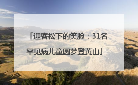 迎客松下的笑脸：31名罕见病儿童圆梦登黄山