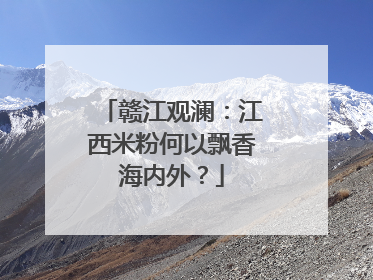 赣江观澜：江西米粉何以飘香海内外？