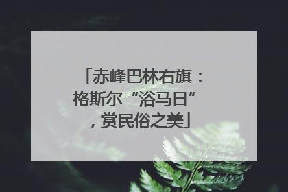 赤峰巴林右旗：格斯尔“浴马日”，赏民俗之美