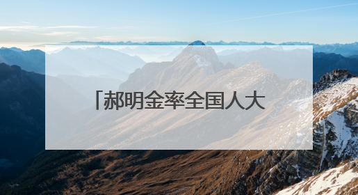 郝明金率全国人大常委会调研组在我省调研 许勤梁惠玲拜会郝明金一行