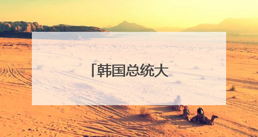 韩国总统大选即将举行