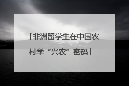 非洲留学生在中国农村学“兴农”密码