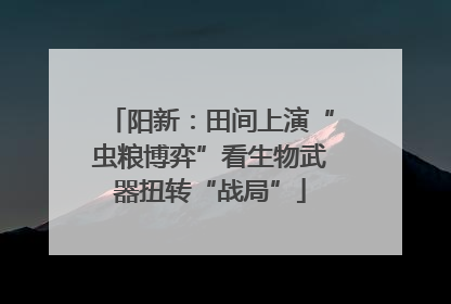 阳新：田间上演“虫粮博弈”看生物武器扭转“战局”