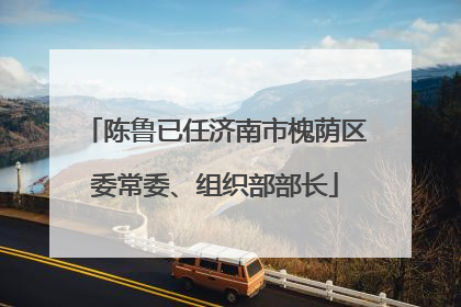 陈鲁已任济南市槐荫区委常委、组织部部长