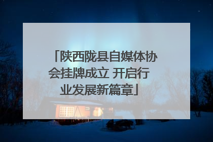 陕西陇县自媒体协会挂牌成立 开启行业发展新篇章