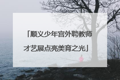 顺义少年宫外聘教师才艺展点亮美育之光