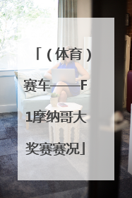 （体育）赛车——F1摩纳哥大奖赛赛况