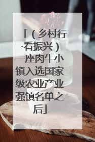 （乡村行·看振兴）一座肉牛小镇入选国家级农业产业强镇名单之后