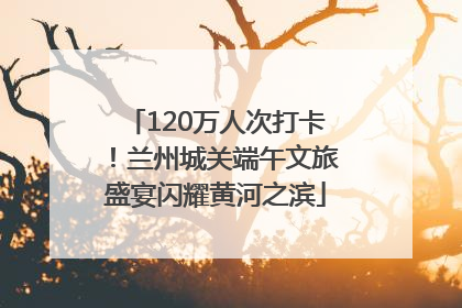 120万人次打卡！兰州城关端午文旅盛宴闪耀黄河之滨