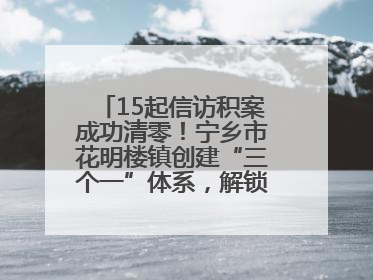 15起信访积案成功清零！宁乡市花明楼镇创建“三个一”体系，解锁基层治理新姿势