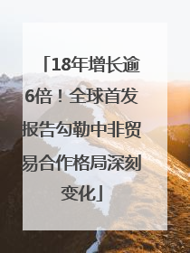18年增长逾6倍！全球首发报告勾勒中非贸易合作格局深刻变化