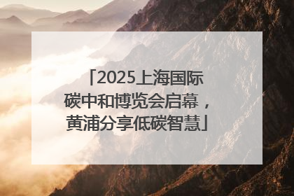 2025上海国际碳中和博览会启幕，黄浦分享低碳智慧