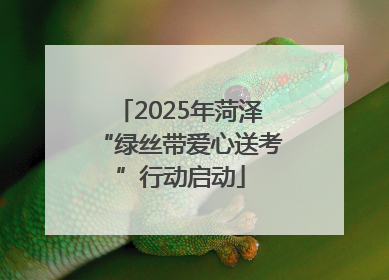 2025年菏泽“绿丝带爱心送考”行动启动