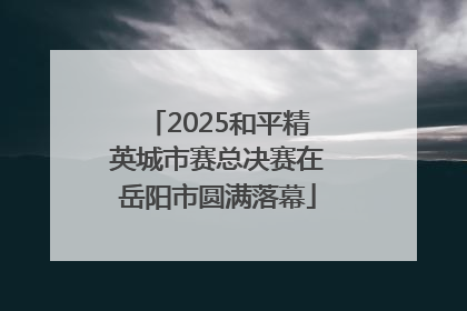 2025和平精英城市赛总决赛在岳阳市圆满落幕