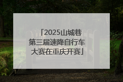 2025山城巷第三届速降自行车大赛在重庆开赛