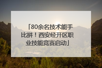 80余名技术能手比拼！西安经开区职业技能竞赛启动