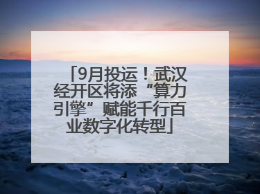 9月投运！武汉经开区将添“算力引擎”赋能千行百业数字化转型